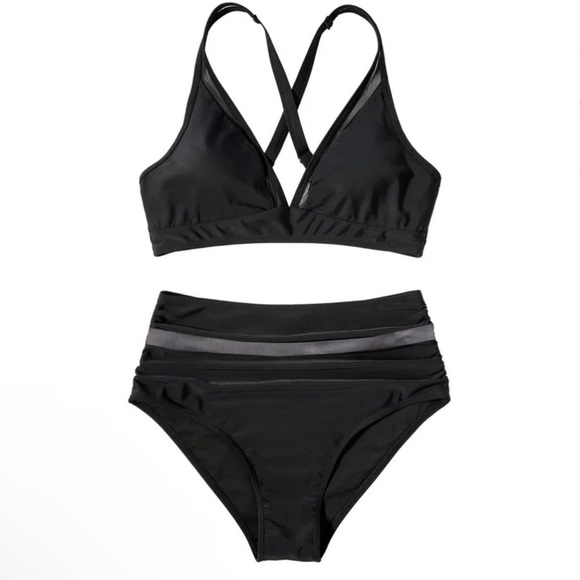 NWOT MakeMeChic One Piece Swimsuit One Shoulder Swimwear Bathing Suit Sz Large - Picture 3 of 10